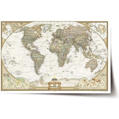 Sablio Plakát Mapa světa - 120x80 cm