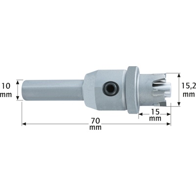 Karnasch 114702 | Vŕtacia korunka pre ABLOY PROTEC vložky z tvrdokovu priemer 15,2x15x10-70 mm