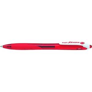 Pilot Химикалка, 0, 27 мм, с бутон, PILOT "Rexgrip", червена BRG-10F-RR-BG (BRG-10F-RR-BG)