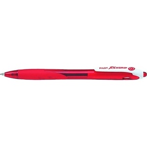 Pilot Химикалка, 0, 27 мм, с бутон, PILOT "Rexgrip", червена BRG-10F-RR-BG (BRG-10F-RR-BG)