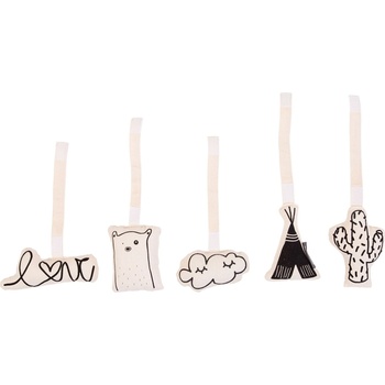 Childhome Висящи играчки за арка ChildHome - 5 броя (GYMTOYS)