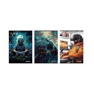 STREET Тетрадка с телчета Gaming А4 60л широк ред