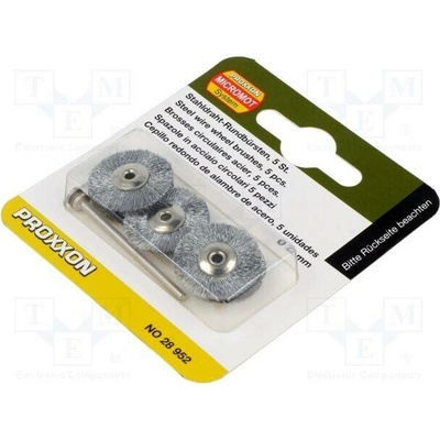 PROXXON 28952 Kartáč; 22mm; Ø: 2,35mm; 5ks; Sada: montážní trn