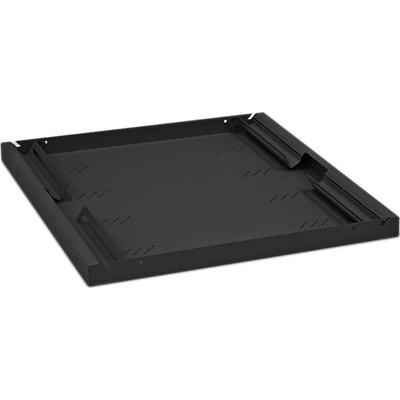 TRITON Police s perforací 19", 1U/450mm, nosnost 80kg, černá, RAB-UP-450-A4