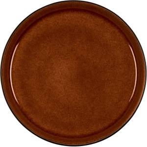 Bitz Черна/в кехлибарен цвят десертна глинена чиния ø 21 cm Gastro Black/Amber - Bitz (821405)