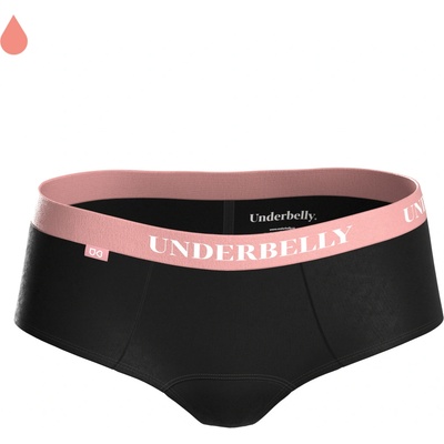 Underbelly menstruační kalhotky LOWEE růžová černá z polyamidu Pro velmi slabou menstruaci