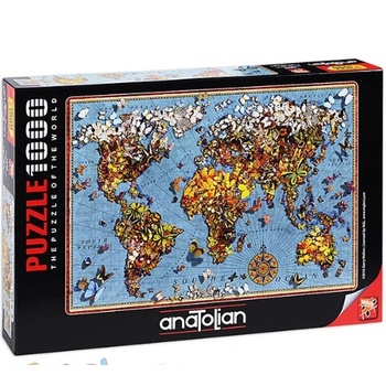 Image 1 of Anatolian - Пъзел Билкова карта на света