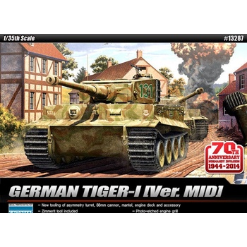 Image 1 of Academy Танк GERMAN TIGER-I Ver. MID " 70 ANNIVERSARY 1944" 1/35 (13287)