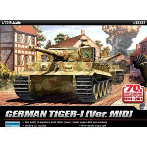 Academy Танк GERMAN TIGER-I Ver. MID " 70 ANNIVERSARY 1944" 1/35 (13287)