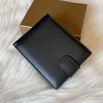 Image 1 of Мъжки черен кожен портфейл Модел-1517