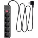 Akyga 5 Plug 3 m Switch (AK-SP06B)
