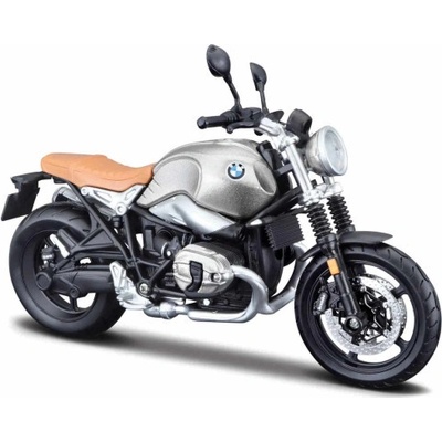 Maisto Motorka BMW R nineT Scrambler Stříbrná 1:12