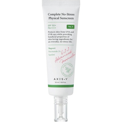 Axis-Y Complete No-Stress Physical Sunscreen V. 3 SPF50+ PA++++ - Минерален слънцезащитен крем 50мл