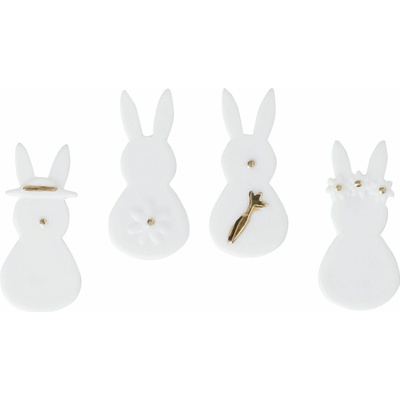 räder Velikonoční dekorace Rabbits Mini set 4 ks