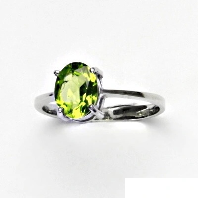 Čištín stříbrný přírodní olivín T 1244