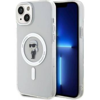 KARL LAGERFELD Кейс Karl Lagerfeld IML Ikonik MagSafe за iPhone 15 Plus, прозрачен