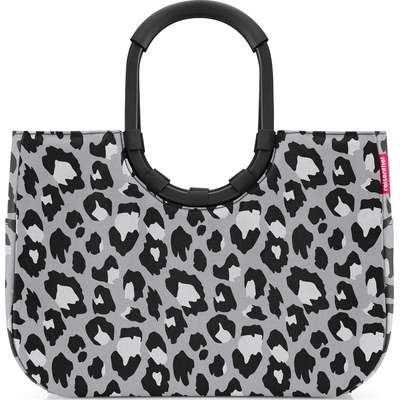 Reisenthel Loopshopper чанта, сива, с принт леопард, размер L (OR7081)