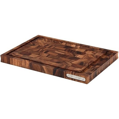 Prkénko na krájení 36,5 x 25 cm, hnědá, akátové dřevo, Continenta – Zboží Dáma