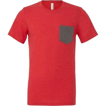 Tričko s kapsou červená