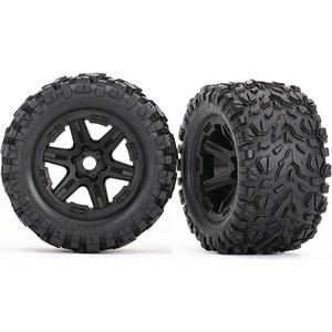 Traxxas Гуми с джанти Tires & wheels, assembled, glued Traxxas Revo 2 (black wheels, Talon EXT tires, foam inserts) TRX8672 (TRX8672)