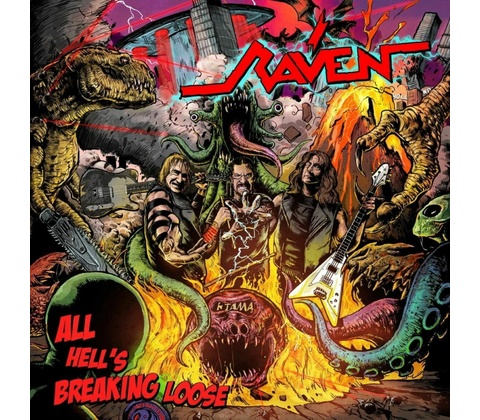 RAVEN - ALL HELL'S BREAKING LOOSE LP