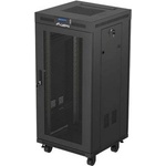 Lanberg Rack Cabinet 19" Free-Standing 24U/600X600 (FlAT Pack) With Mesh Door LCD Black V2 (FF01-6624-23BL) - TechnoGear