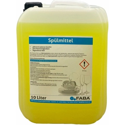 Faba Koncentrovaný prostriedok na ručné umývanie riadu so sviežou vôňou 10 l