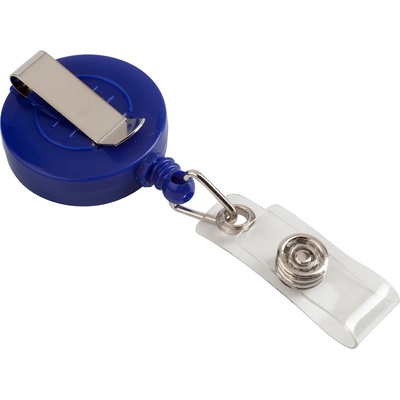 Foska Ретрактор ролетен държач за бадж, кръгъл, син, 100 броя (1076140024)