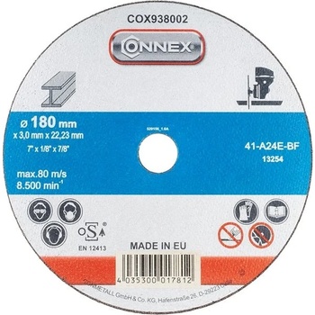 3M Connex Řezný kotouč kov 180 mm COX938002