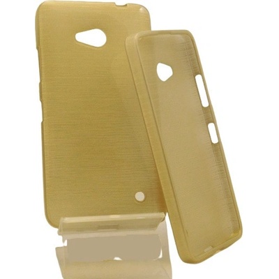 Púzdro Jelly Case Brush Microsoft Lumia 640 Zlaté
