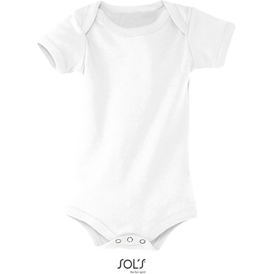 SOL's Collection Body Organic Bambino žebrované bio bavlna dětské COT Bílá