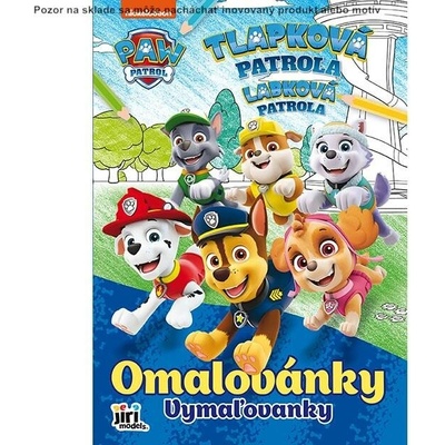 Omaľovánka A4 labková patrola
