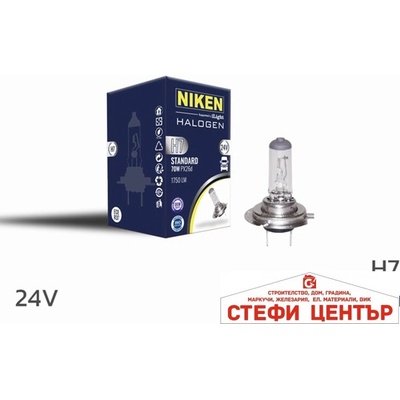 NIKEN Kрушкa NIKEN - H7 70W 24V (282356)