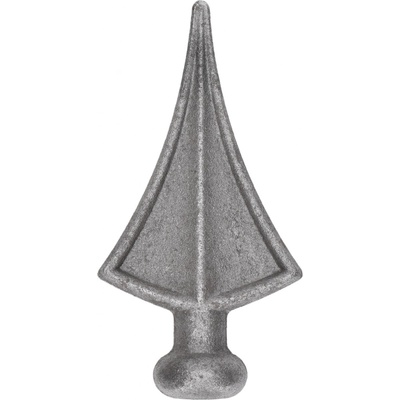 DOPREDAJ: Špic kovaný, 141x73mm, podstavec ø 32mm