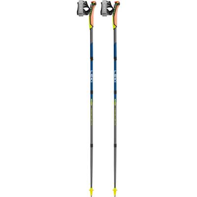 LEKI Щеки за нордик ходене Leki Traveller FX. One Carbon Nordic walking poles - Silvergray / Midnightblue Dark Metallic / Neon Yellow - размер 120 cm (526-0941-0113)