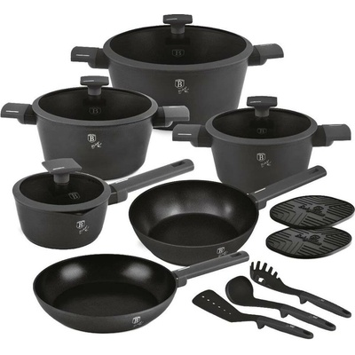 Berlingerhaus s titanovým povrchem 15 ks Antracit Collection BH-8141
