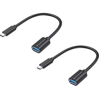 Conceptronic ABBY11B USB-C na USB-A černý 2ks