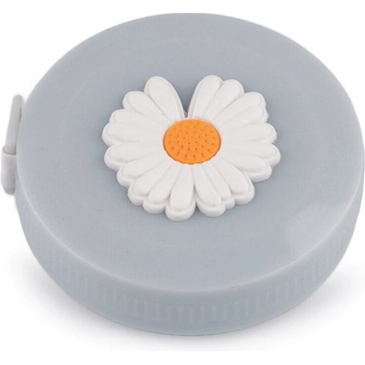 Svinovací metr s 3D obrázkem (150cm) varianta květina barva šedá – Zboží Mobilmania