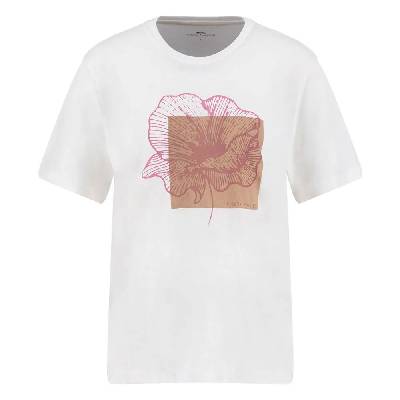 Тениска Fynch hatton 25086502 short sleeve T-shirt - White (Mauve Rose)