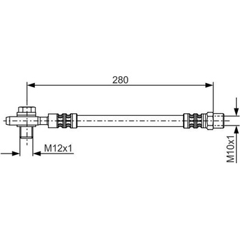 Brzdová hadica BOSCH 1 987 481 082