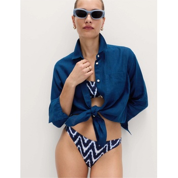 Marks & Spencer Риза от чист лен Marks & Spencer синя Marks & Spencer | Sin | ЖЕНИ | 140
