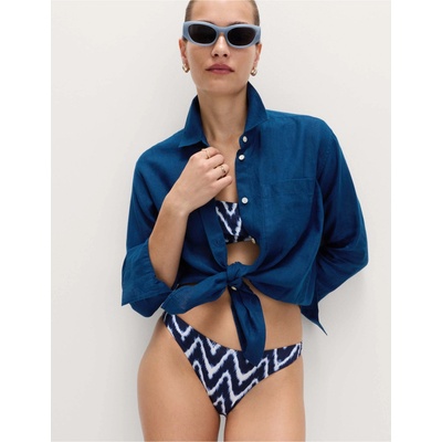 Marks & Spencer Риза от чист лен Marks & Spencer синя Marks & Spencer | Sin | ЖЕНИ | 140