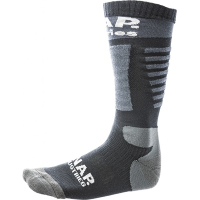 Snap Industries ponožky LOGO grey black