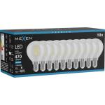 Mexen Vintis 10x LED филамент крушка E14, G45, 4W, Студена - 6500K, 470 lm, прозрачна (L156-E14-0465-00x10)