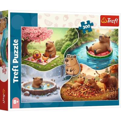 Trefl Пъзел Trefl от 300 части - Четири сезона с капибари (23052)