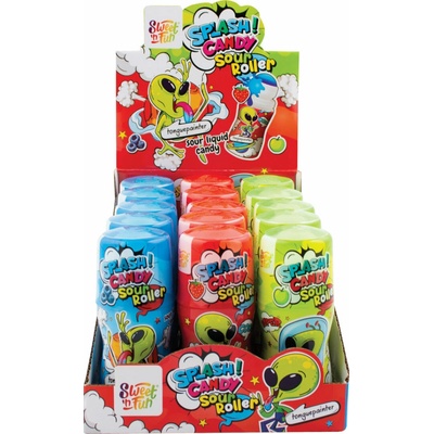 Sweet´n Fun Splash Candy Sour Roller farbiaca cukrovinka 40 ml