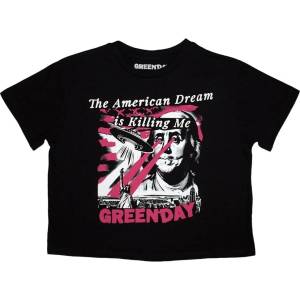 Green Day American Dream Crop Top Black L Дамски (GDCT62LB03)