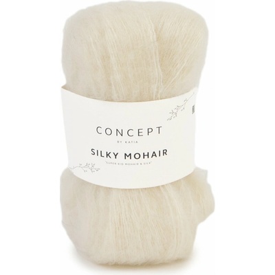 SILKY MOHAIR Katia Farby SILKY MOHAIR: 103 ecru biela