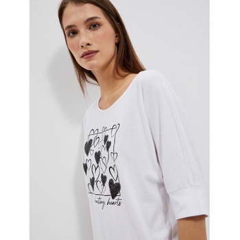 Moodo Бяла дамска тениска Moodo Moodo | Byal | ЖЕНИ | 46