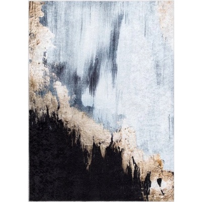 Dywany Łuszczów Miro 51573.802 Abstraction blue / gold Vícebarevná